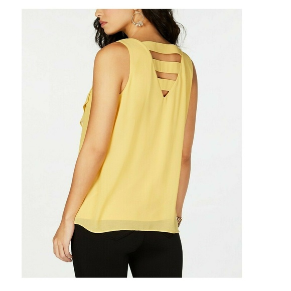 Thalia Sodi Women Size XS Golden Rise Top 1N110 - Picture 3 of 4